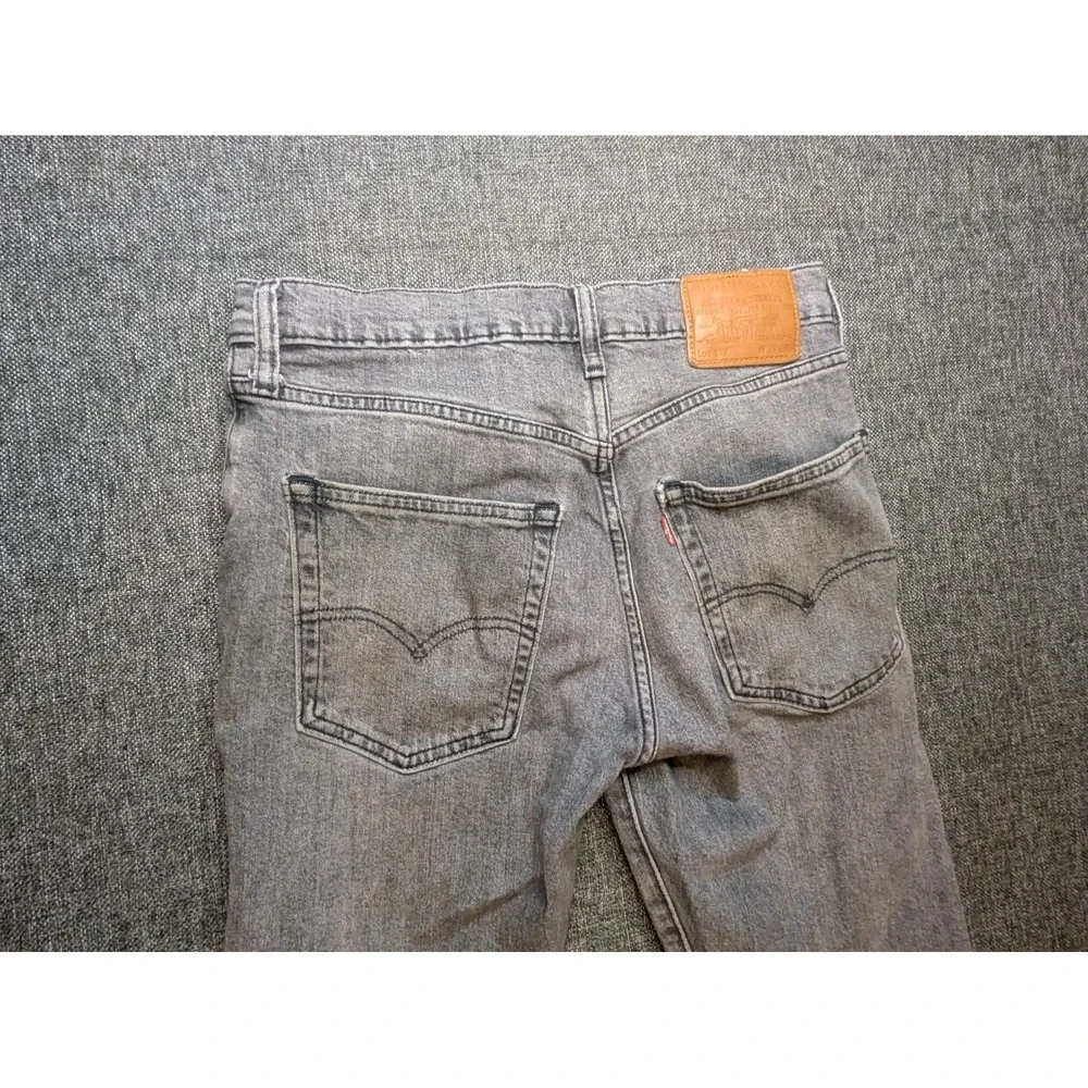 Levi's 512 Premium Big E Jeans Gray Wash‎ Slim Straight Men's 30x30 Pants